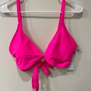 Forever 21 Hot Pink Bikini Top, Size 2X New with Tags, swimwear bra tie back
